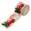 Christmas Decorations Christmas Decorations 5M/Roll Decoration Color Car Printing Ribbon Tree Decor 2022 Home Navidad Yearchristmas Dhjhp