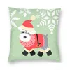 Cushion/Decorative Pillow Cushion/Decorative Pillow Luxury Miniature Schnauzer Christmas Santa Claus Sofa Cushion Er Soft Cute Pup D Dhyz9