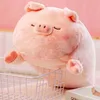 6075 cm Squishy Schwein Kaninchen Shiba Inu Stoffpuppen Liegend Kuscheltier Weiches Plüschkissen Decke Ldren Baby Tröstendes Geschenk J220729