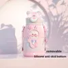 Water Bottles 500ml Stainless Steel Thermal Bottle for Children Cute Cartoon Thermos Mug with Straw LeakProof Insulated Cup Drinkware 221124