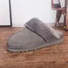 und Herbst Winter neu Warm halten Baumwolle Slipper Halb Loafer Indoor Männer Frauen Schrammen Baumwolle Gummi Stoff Plüsch Weiches Fell Fuzzy Hausschuhe Schneestiefel Luxus Designer