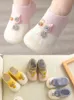 First Walkers Unisex Baby Girls Boys Cute Cartoon Nonslip Cotton Toddler Floor Socks Animal Pattern Walker Shoes for borns 03 Years 221124