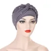 Muzułmańskie kobiety hijab hat rak chemo czapka warkocz rytonowy turban headscarz islamska głowa owinięta dama czapka maska ​​włosa okładka fryzjerska