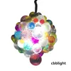 Modern Pendant Lamps Multicolor Flush Mounted Ball Glass Dia16/20 Inches Chihuly Style Chandeliers Hand Blown Glass Chandelier Light Ceiling Decorative LR1299