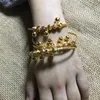 Bracelets 4pcs Baby Bangles Dubai Gold Color Kids Bracelet Luxury Child Jewelry Birthday Present Gift