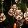 Juldekorationer Juldekorationer LED Gardin String Light Ball Santa Claus Decortions Home Xmas Tree Decoration År 2022 Dhyug
