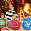 Christmas Decorations 60CM Outdoor Inflatable Decorated Ball Made PVC Giant Big Large s Tree Decoration Toy 221123