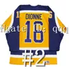 College Hockey draagt ​​vintage Wayne Gretzky Hockey Jersey Marcel Dionne Butch Goring Luc Robitaille Anze Kopitar Drew Doughty Williams Rogie Vachon Marty