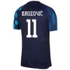 Maglia da calcio della nazionale Croacia MODRIC PERISIC GVARDIOL KRAMARIC SOSA JURANOVIC LIVAKOVIC BROZOVIC LOVREN KOVACIC VLASIC 22-23 Coppa del mondo Maglia da calcio Kit