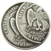 США 1876/1879 Торговый доллар ошибка ремесло серебряная копия