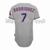 College Baseball draagt VINTAGE 1995 Ivan Rodriguez Jerseys Juan Gonzalez Adrian Beltre Rafael Palmeiro Michael Young Will Clark Alex Rodriguez Nolan Ryan Rogers