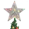 Decora￧￵es de Natal Decora￧￵es de Natal 25 x 30cm Tree Top Star Decora￧￣o Topper Luzes de Colorf Party Drop Drop Drop Home Garden Dh6Cl