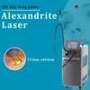 Salong Använd hårborttagning Beauty Machine Alexandrite Long Pulse Laser Dual våglängd Alex 1064NM 755NM ND YAG