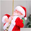 Christmas Decorations Christmas Decorations Gift Accessories Gifts For Children Electric Toy Climbed The Ladder Of Old Man Drop Deli Dhu1B