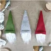 Décorations De Noël Décorations De Noël Bouteille De Vin Ers Mignon Gnome Chapeau Topper Pour Festival Fête Décoration Ornements Xmas Maison Dho6L