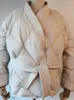 Trench da donna Moda spesso caldo kaki Argyle Parka con cintura 2022 Cappotto da donna casual invernale di alta qualità da donna Ufficio da donna