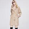 Autumn Womens Trench Coats Designer Luxo Mulheres Windbreaker Casaco de impressão de letra de impressão de cinto solto Casual Casual Casual Casaco E1586