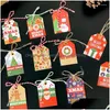 Weihnachtsdekorationen Weihnachtsdekorationen Frohe Tags Kraftpapierkarte Geschenketikettenanhänger Diy Hang Wrap Dekor Gefälligkeiten Lieferungen Drop Deli Dhsdv