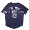 Бейсбол в колледже 2012 винтажные бортовые майки Jones 5 Freddie Freeman 7 Dansby Swanson Red Blue White Blee Retro Retrack Baseball