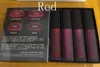 Kit de batom líquido de navio líquido The Red Nude Brown Pink Edition Mini Liquid Matte Lipstick 4pcs/Set 1,9ml de mais alta qualidade