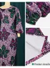 Casual Dresses Purple Floral Printed Lantern Sleeve Off Shoulder Sexy Bodycon Long African Gowns 3XL Evening Party Outfits 2022 Fashion