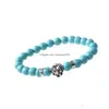 Beaded Buddhist Faith Charm Bracelet Natural Stone Yoga Gem Prayer Unisex Drop Delivery Jewelry Bracelets Dhc5C