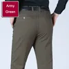 Mens Pants Arrival Winter Autumn Casual Fashion Solid Gentle Thicken Trousers Brand Smart Suit Pant Black Green Gray 221123