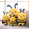 Mignon Abeille En Peluche Animal Oreiller Polochon Canapé ldren Chambre Taille Oreiller Fille Coeur Poupée Pour Mariage De Noël Cadeau D'anniversaire J220729