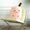 Bubble Tea Famille En Peluche Fruits En Peluche Boisson Bouteille De Thé Au Lait Oreiller Pour La Maison Salon Chambre Canapé Décor J220729