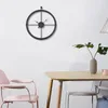 Orologi da parete 2022 Città Creativo Nordico Metal Art Design Grande quarzo Silenzioso Luminoso Decorazione domestica Moderna Reloj Pared Horloges