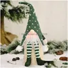 Dekoracje świąteczne Dekoracje świąteczne Prezenty Świeznięcie Gnome wisiorek uroczy bez twarzy ozdoby do lalki dekoracja świąteczna dla dziecka dh6ih