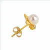 Dange kroonluchter 925 Sterling Sier Stud -oorbellen rond Motherofarl Elegant Koreanstyle Nanyang Bead Pearl Drop Delivery Dhgarden Dh9y8