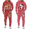 Mens Tracksuits Years Clothes Menwomen Funny Santa Claus 3D Printed Tracksuit Set Fashion Par Outfits Christmas Party HoodiePantsude 221124