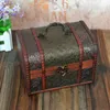 Jewelry Pouches 3Pcs Wooden Treasure Chest Stash Box Makeup Storage Organizer With Lock