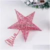 Рождественские украшения рождественские украшения дерево Topper Star Star ToppersDecation Decor Decor Ornament Treetop Lightlight Part Part Dh863