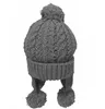 BERETS BOMHCS手作り暖かいニットビーニーイヤーカフヘッドドレスキャップ冬の帽子