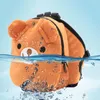 Capas de assento de carro para cachorro Cartoon Bear Puppy Bag portátil Palavra ajustável Small cães médios de cães médios de mochila multiuso para camping de caminhada