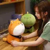 253545cm schattige Shiba Inu Dinosaur Rabbit Cat Plush Toy Gevulde zacht dierenkussen voor Ldren Girls Slapen Xmas verjaardagscadeau J220729