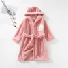 Towels Robes Kids Bathrobe for Girl Children Clothing Flannel Bath Clothes Boy Cartoon Night Pajamas For 18 years 221124