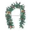 Décorations De Noël Décorations De Noël Guirlande Artificielle Accrocher Avec Des Pommes De Pin 1.8M Décoration Pin Rotin Ornement Pour Hom Dhgnc