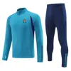 Real Valladolid Survêtements pour hommes automne enfants en plein air semi-fermeture à glissière à manches longues costume d'entraînement jogging sport loisirs chemise à manches longues