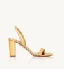 Zarif Açık Toe Deri Ayakkabı Sandalsl Yüksek Topuklu Elbise Ayakkabıları Kadın Saçlı Pompa Kapalı Topuklu Düğün Partisi AB 35-43 Kutu