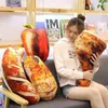 Simulation Bbq Food Cuddle Lifelike Snack Food Cuddle Sweet Bell Red Pepper Squid Sausage Snack Pillow Photography Props J220729