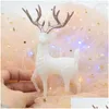 Juldekorationer Juldekorationer Elk Crystal Deer Cake Decorating Dessert Table Decor Merry Decoration For Home 2022 Kids DHQRX