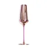 Бокалы для вина 350 мл розового позолочко
