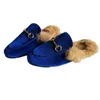 2023 Mule Slippers Flat Suede Mule Shoes Love Shoes Outdoor Slippers Fall And Winter Ladies Luxury Fur Ladies Leather Fashion