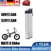 MATE X Remplacement Batterie Ebike 48V 17.5AH 14AH Battelle intérieure Batterie cachée 52V pour le vélo électrique pliant 500W 750W 1000W MOTEUR