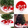 Kerstdecoraties Kerstdecoraties Tree rok zachte mat met rendier en sneeuwvlokken voor vakantiedruppel