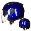 Motorradhelme Helm vier Saison -Rennsport -M￤nner- und Frauen -Doppellinsen halb moped
