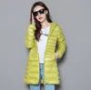 Womens Down Parkas Winter Jackets White Duck Long Coat Female Hooded Padded Ultra Light Portable Coats for 221124